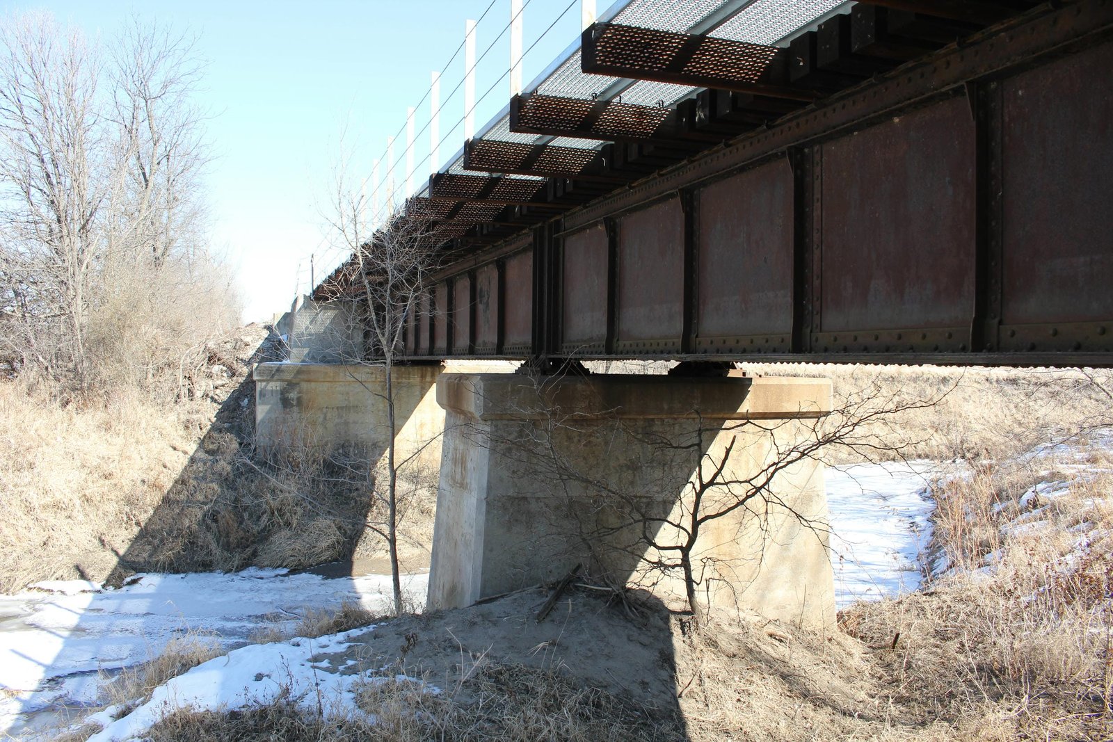 Looking east